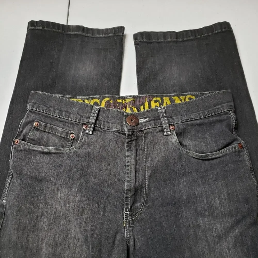 Trigger Jeans Premium Faded Black Denim Jeans 32 - Picture 7 of 7
